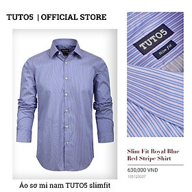 Hình ảnh Áo sơ mi dài tay nam TUTO5 sơ mi công sở họa tiết sọc kẻ caro Slim fit Shirt cotton chống nhăn cao cấp phong cách trẻ trung, nam tính