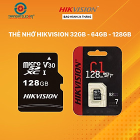 Thẻ nhớ Micro SD Hikvision 32GB 64GB 128GB Class 10 tốc độ 92MB/s - Hàng chính hãng
