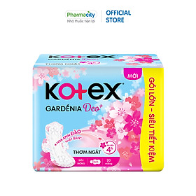 Hình ảnh Băng vệ sinh ban ngày siêu mỏng có cánh Kotex Gardenia Deo+ 23cm (20 miếng)