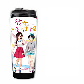 Bình nước Kanojo Okarishimasu DỊCH VỤ THUÊ BẠN GÁI anime chibi in hình quà tặng trang trí xinh xắn