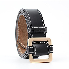 Women Vintage PU Leather Belt Waist Belt Waistband Alloy Buckle