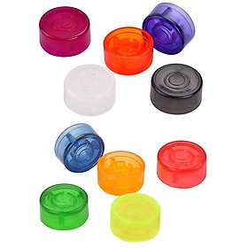 10 Pieces Colorful Foot Nail Cap Protection Cap For Guitar Pedal Effect