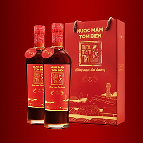 1 cặp 2 chai 500ml nước mắm tôm biển 45N