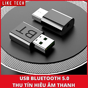 Mua USB Bluetooth 5.0 thu tín hiệu âm thanh cho xe hơi - Bộ thu phát tín hiệu Bluetooth 5.0 không dây cho TV đa năng