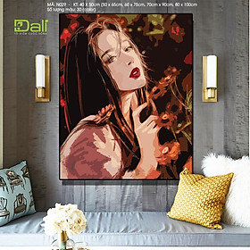 Mua Tranh treo tường tự tô màu số hóa DALI Tranh Nàng thơ N029