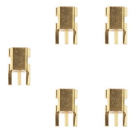 2xShure pure copper gold plated pin * 5 Female