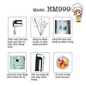 Mua Máy Đánh Trứng Osaka HM999(300W) - Hàng Chính Hãng