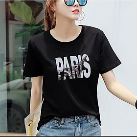 Áo thun nữ MXM cổ tròn form vừa in chữ Paris trẻ trung phong cách Hàn Quốc ( ANU002 )