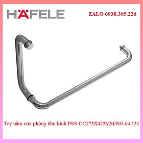 Tay nắm cửa phòng tắm kính PSS CC275X425MM Hafele 903.04.151