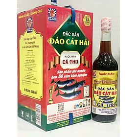 Nước Mắm Cá Thu truyền thống 29 độ đạm,650ml/chai