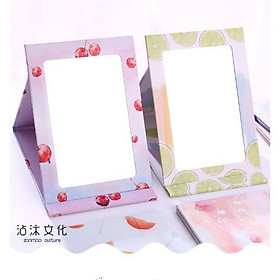 Mua Gương trang điểm để bàn họa tiết hoạt hình dễ thương gấp gọn lại được cho nữ sinh