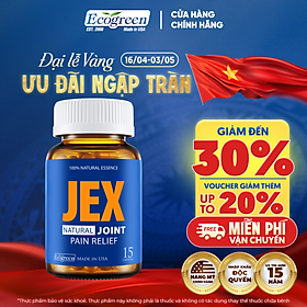 [Hộp 15v] Viên Uống Giảm Đau Xương Khớp JEX Ecogreen Tái Tạo Sụn Khớp