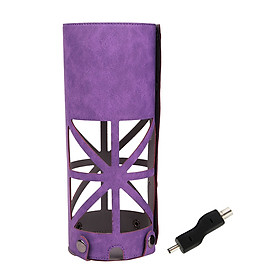 Protective Case for Amazon Echo Plus Carrying Storage Travel Bag PU Leather Cover Sleeve for Echo Plus & 1st Gen Echo