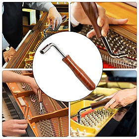 L Shape Piano Tuner Spanner, Professional Wrench Piano Guzheng Tuning Hammer Tuner Spanner Tool, Plastic Handle
