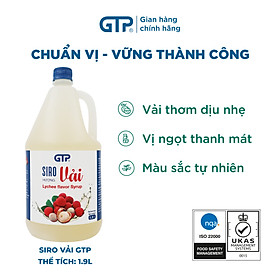 Siro hương Vải [1.9L]GTP - Chuyên kết hợp nhiều đồ uống: Trà sữa, Trà trái cây, Cocktail, Mocktail