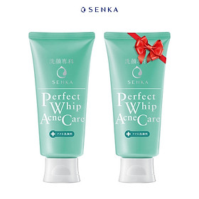 Sữa rửa mặt dành cho da mụn Senka Perfect Whip Acne Care 100g Tặng Sữa rửa mặt dành cho da mụn 100g