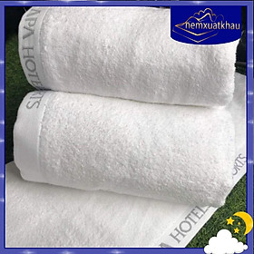 Khăn tắm mềm mịn, khăn xuất dư 70x140cm 540gram - Màu trắng 
