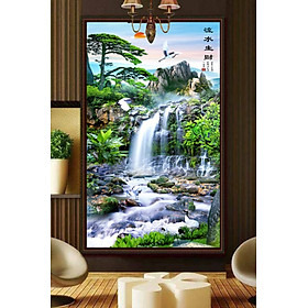 Mua BỨC TRANH  PHONG CẢNH THÁC NƯỚC DECAN DÁN TƯỜNG TRANH DÁN TƯỜNG 3D CÓ KEO  TRANH TRÍ NHÀ    THỊNH VƯỢNG  PVP-DC-0137