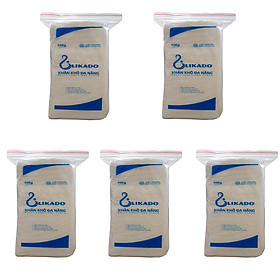 5 Bịch Khăn vải khô đa năng LIKADO 400g Mẫu Mới (15 x 20cm) 