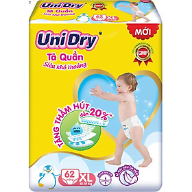 Tã Quần UniDry XL62 Siêu Khô Thoáng - Date luôn mới