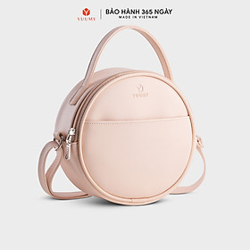 Túi Yuumy ( Thời trang nữ dáng tròn phối ngăn size 18 - Túi đeo chéo da Seasand YN261 )