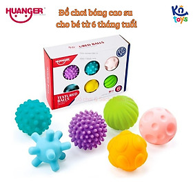 Đồ Chơi Giáo Dục Sớm HUANGER HE0207 Textured Balls - 6 Bóng Gai Cho Bé Từ 6 Tháng Tuổi