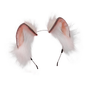Cute Animal Ears Headband Furry Fox Ears Costume Dress up Plush Hairband Headdress Hair Accessories for Lolita Cosplay Halloween Stage Shows
