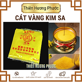 Mua Cát phong thuỷ để lư hương màu vàng kim sa hạt mịn 500g