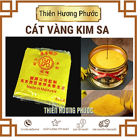 Cát phong thuỷ để lư hương màu vàng kim sa hạt mịn 500g