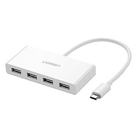 Cáp USB-C To 4 Cổng USB 3.0 Ugreen (40379) - Hàng Chính Hãng