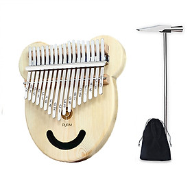 Mua Đàn kalimba 17 phím gỗ mahagony PURM -H0001- Gấu cool Ngầu