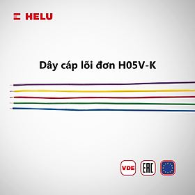 Dây cáp lõi đơn HELUKABEL H05V-K | Hộp 100m