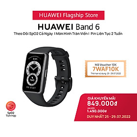 Mua Vòng Đeo Tay Thông Minh HUAWEI Band 6 | Theo Dõi SpO2 Cả Ngày | Màn Hình Tràn Viền | Pin Liên Tục 2 Tuần | Hàng Chính Hãng