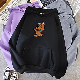 Áo hoodie Nữ Nam Hình Chó Dễ Thương Áo nỉ dài tay có mũ trùm