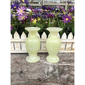 Mua Cặp Lục Bình Lọ Hoa phong thủy đá ngọc Onyx - Cao 12 cm