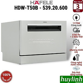 Máy rửa chén bát để bàn Hafele HDW-T50B - 539.20.600 - 6 bộ Âu