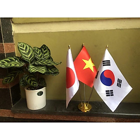 Cờ để bàn cắm 3 lá các nước tuỳ chọn