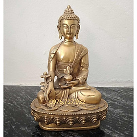 Mua Tượng phật dược sư bằng đồng cao 21cm  mẫu tượng phật dược sư