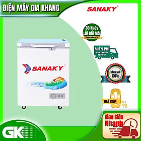 Tủ Đông Kính Cường Lực Sanaky VH-1599HYKD (100L) - Xanh Ngọc - Hàng Chính Hãng - Chỉ Giao tại HCM