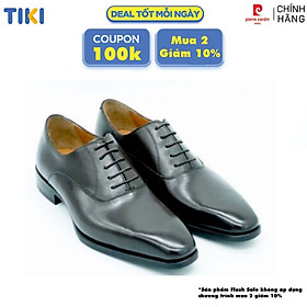 Giày Đế Da Pierre Cardin Wholecut Oxford PCMFWLE332BLK