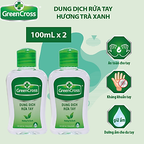Combo 2 chai Nước rửa tay Green Cross - Dung tích 100ml
