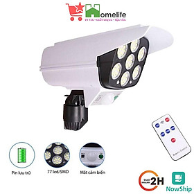 Mua Đèn Năng Lượng Mặt Trời Giả Camera 7 Bóng Chống Trộm 30w - Đèn 3 Chế Độ Tự Động Sáng Điều Khiển Từ Xa Tiện Lợi