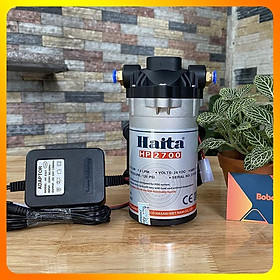 Mua Máy bơm nước mini 24V Haita 2700 có thể dùng bơm phun sương áp lực kèm nguồn Adaptor 24V