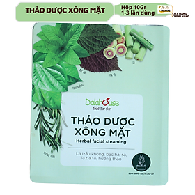 Xông mặt thảo dược dalahouse - Bịch 10gr cho 1 lần xông - loại bỏ cặn bã, bụi bẩn và độc tố trên da, thúc đầy quá trình tái tạo làn da mới, tăng độ đàn hồi, mạch máu lưu thông và thư giản cho làn da