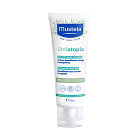 Kem Dưỡng Ẩm Mustela Cho Mặt, Da Chàm Thể Tạng (Viêm Da Cơ Địa) Mustela Stelatopia Emollient Face Cream 40ml