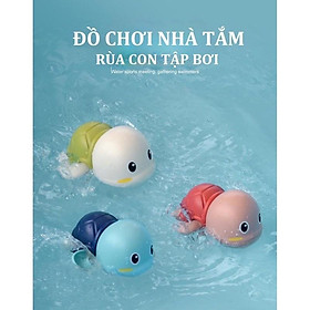 Rùa bơi trong nước đồ chơi nhà tắm cho bé Montessori