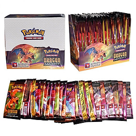 Bộ Thẻ Bài Pokemon 324 Thẻ Trading Card Game Dragon Majesty TCG Sưu Tập Đẹp Đọc Đáo