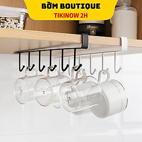 Mua Móc Treo Dụng Cụ Nhà Bếp Dạng Thanh Không Cần Đục Lỗ 6 móc
