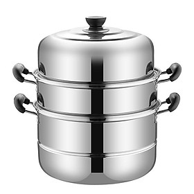 Nồi Hấp Inox 3 Tầng 30Cm Siêu Bên Tiện Lợi - Hàng Chất Lượng