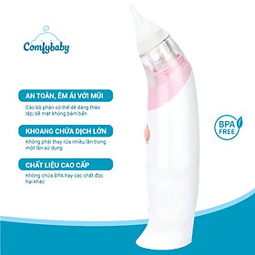 Máy hút mũi vệ sinh mũi cho trẻ sơ sinh Comfybaby - CF718 - Đài loan - Hồng